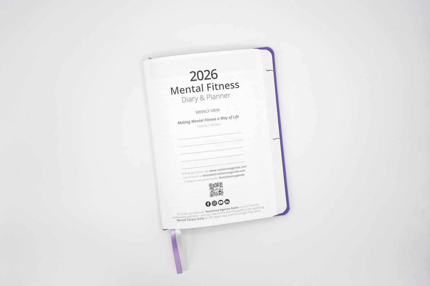2026 Mental Fitness Diary & Planner - Weekly Format