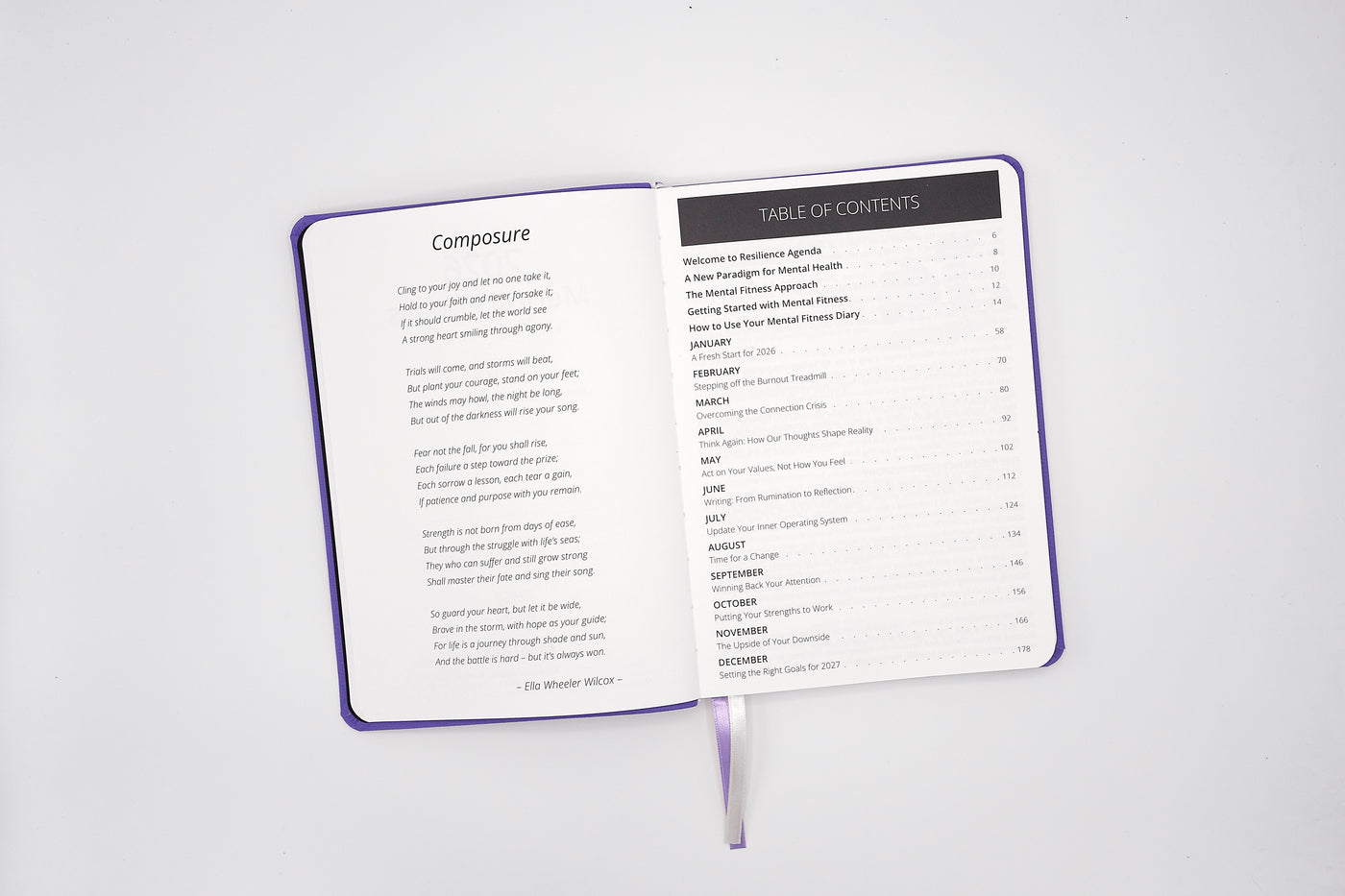 2026 Mental Fitness Diary & Planner - Weekly Format