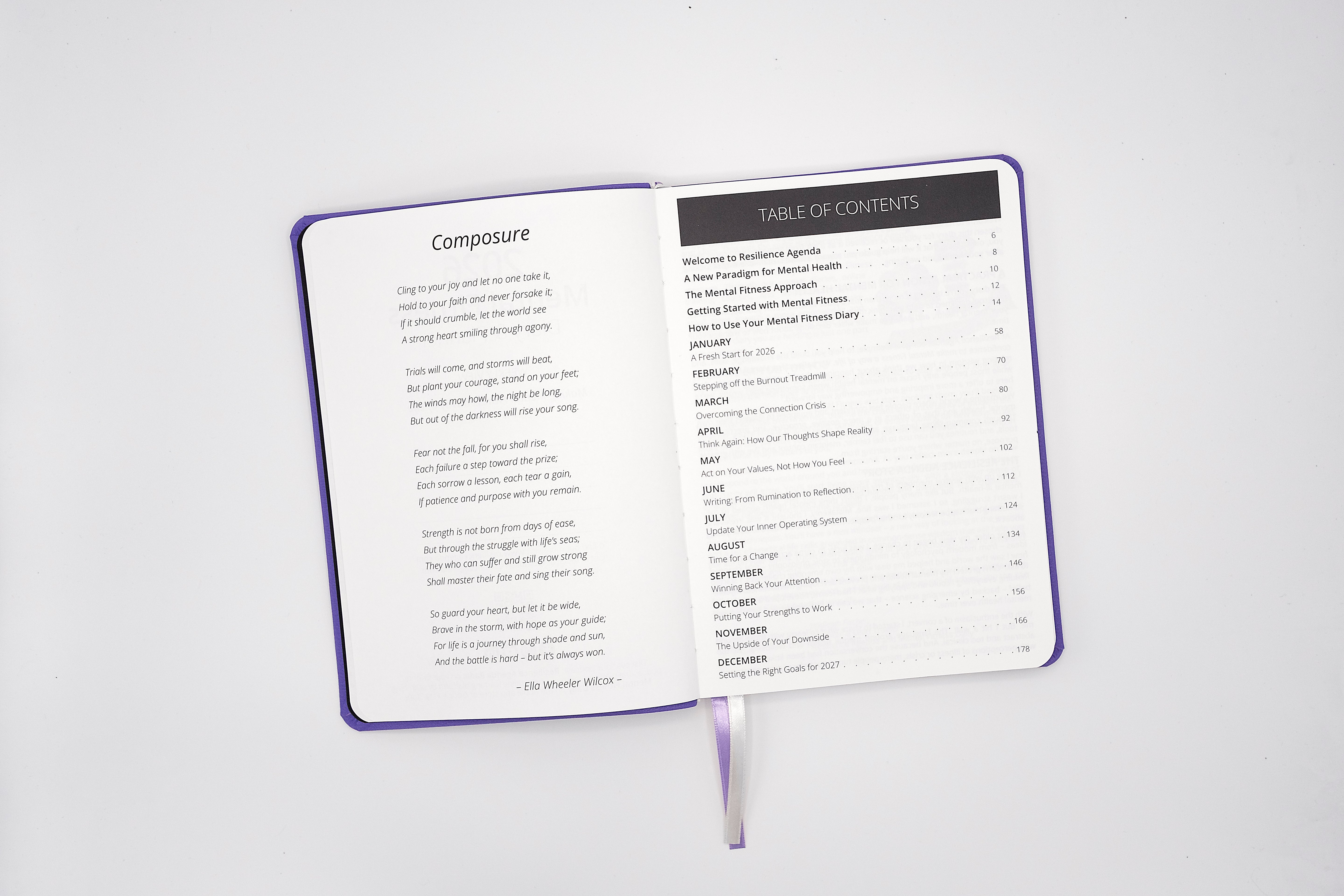 2026 Mental Fitness Diary & Planner - Weekly Format