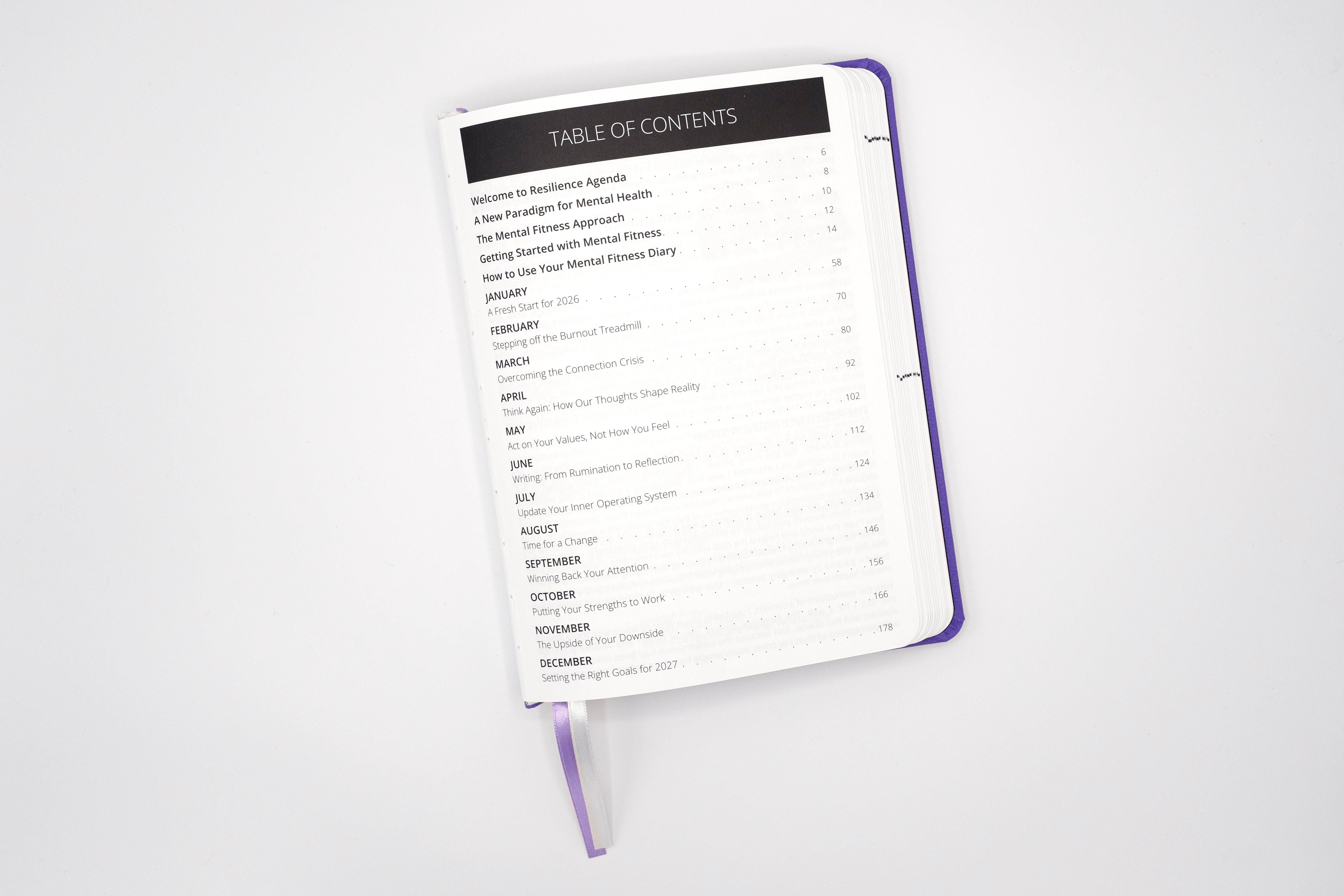 2026 Mental Fitness Diary & Planner - Weekly Format