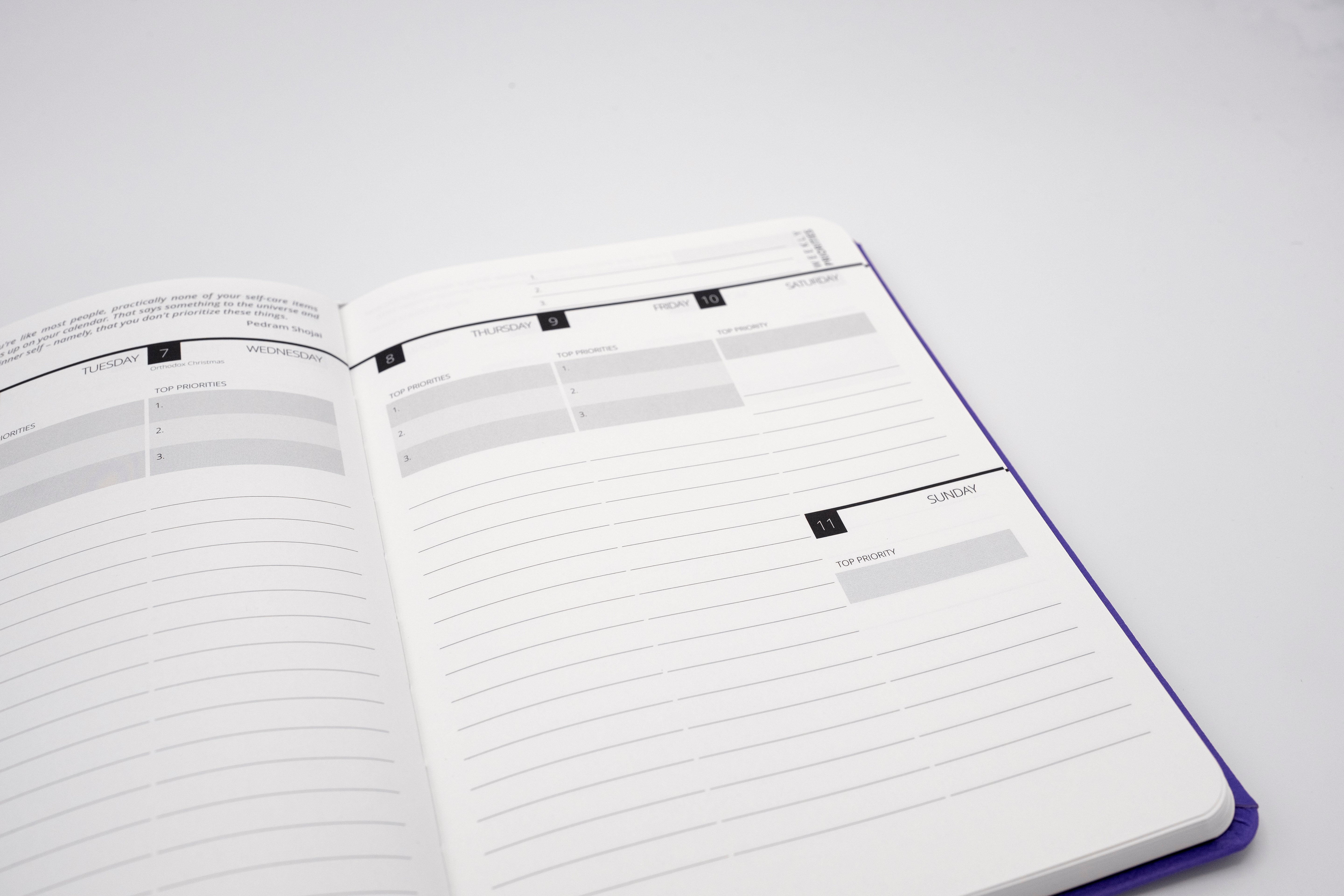 2026 Mental Fitness Diary & Planner - Weekly Format