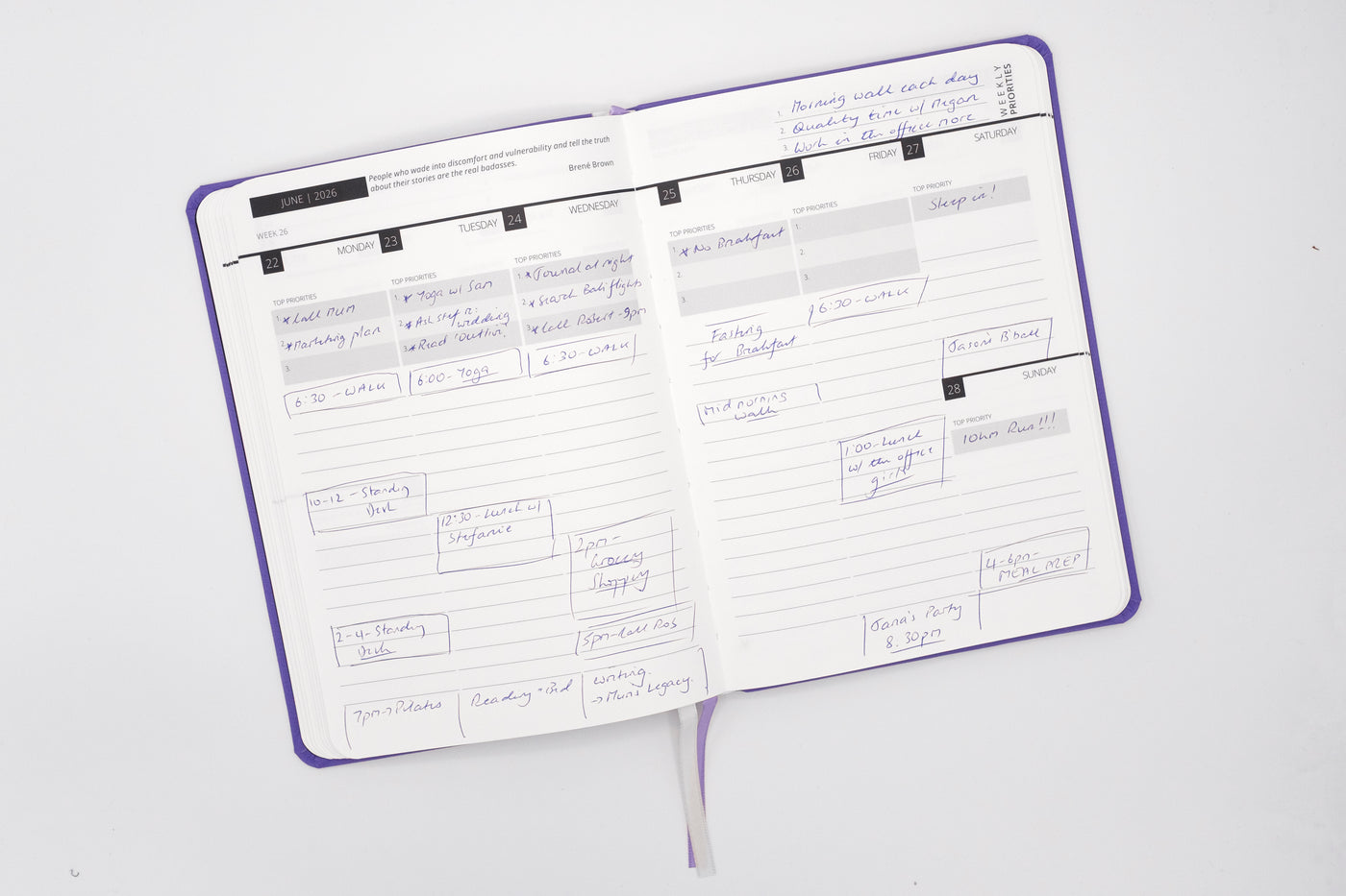 2026 Mental Fitness Diary & Planner - Weekly Format