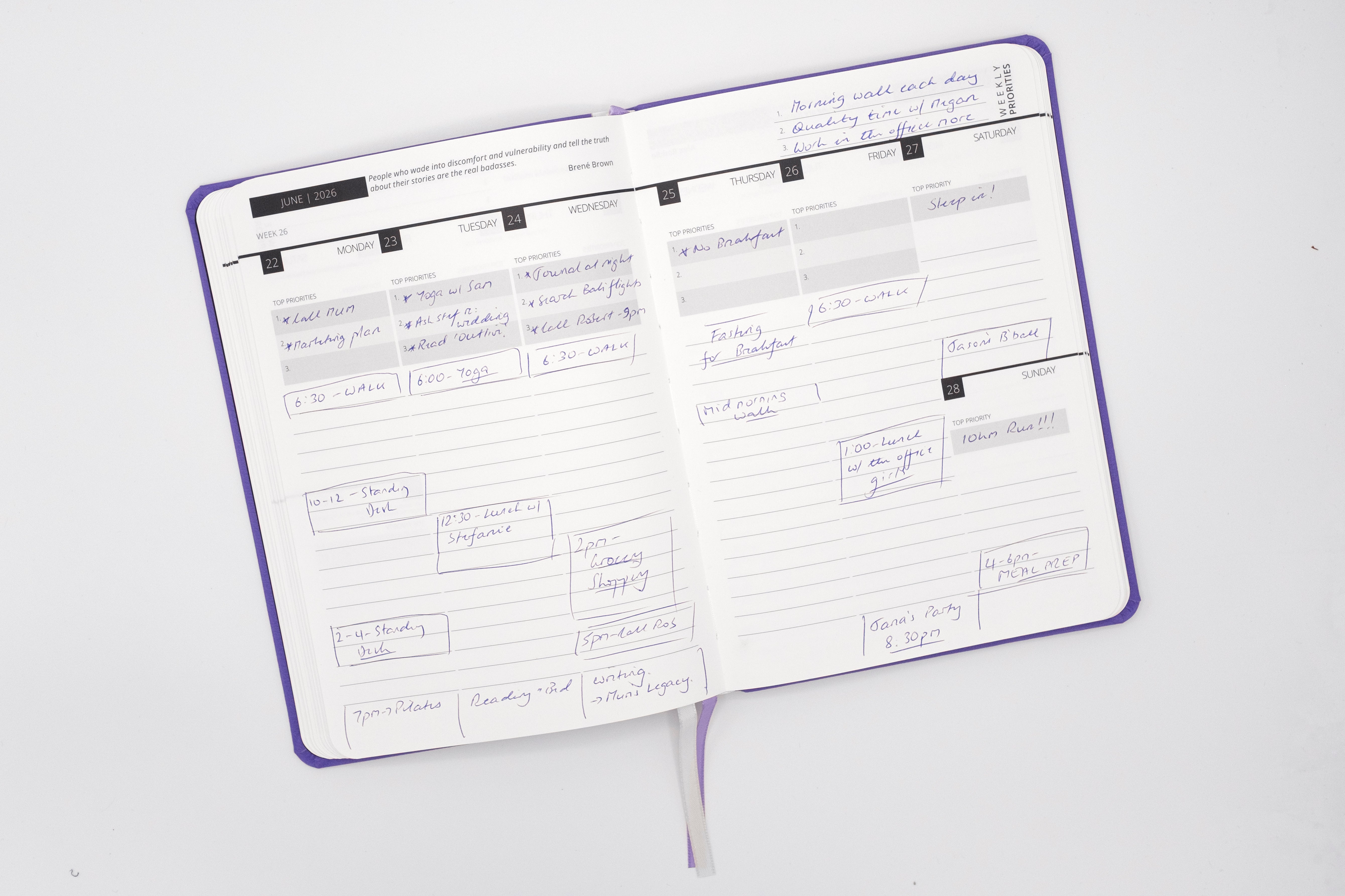 2026 Mental Fitness Diary & Planner - Weekly Format