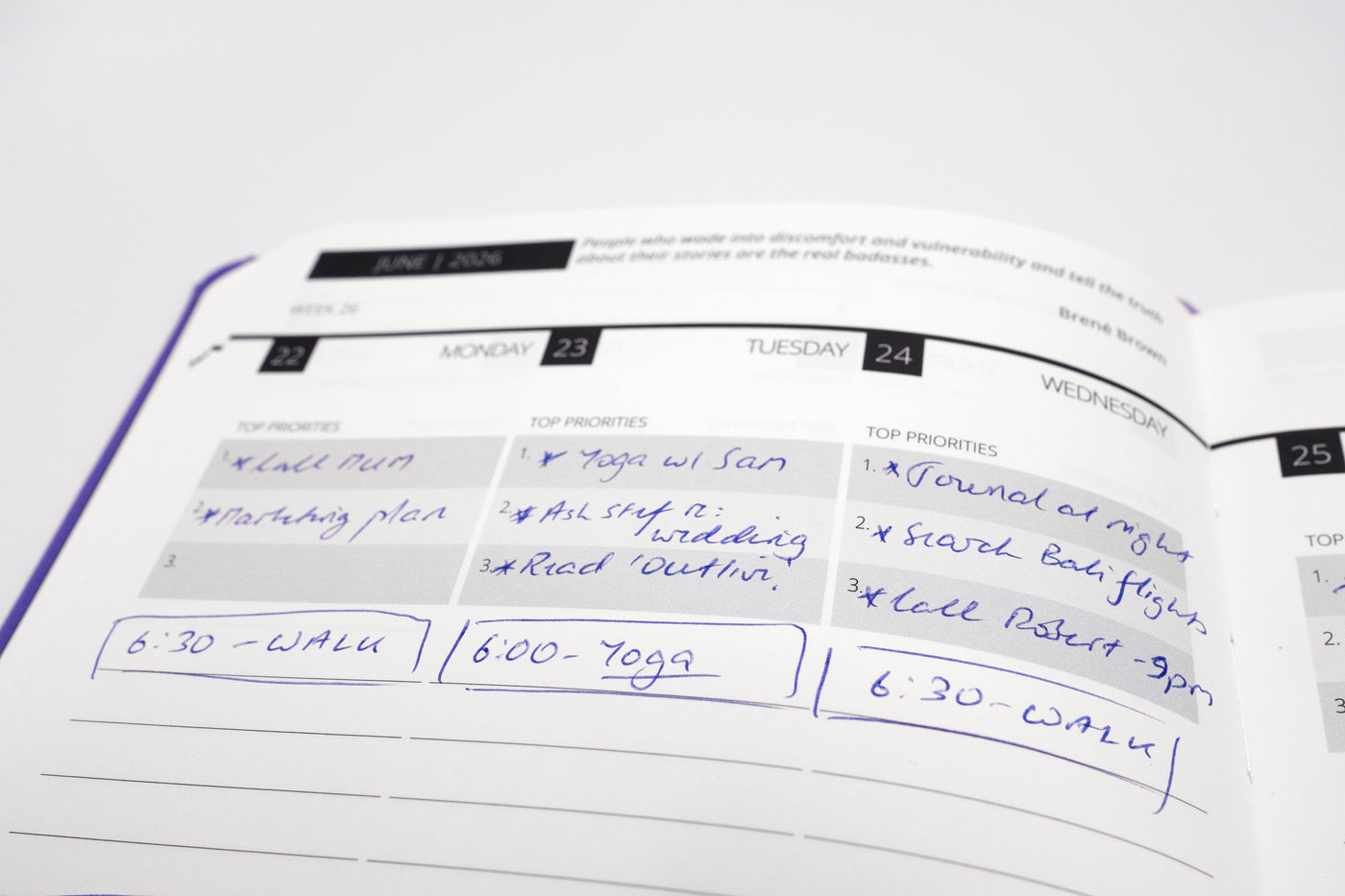 2026 Mental Fitness Diary & Planner - Weekly Format